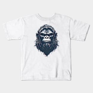 Bigfoot Face Kids T-Shirt